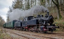 Le train arrive à Comblain